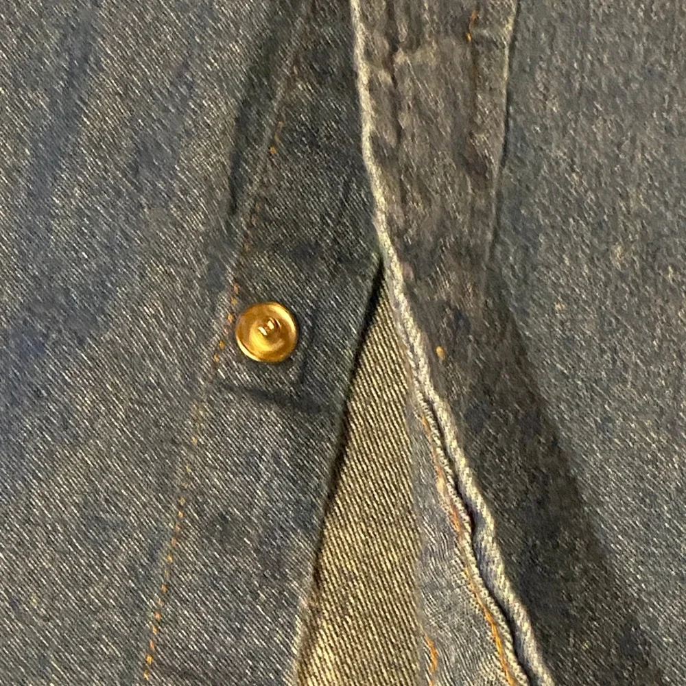 Texas Authentic Dry Goods Men's XXL Blue Denim Short Sleeve Shirt - Picture 5 of 15